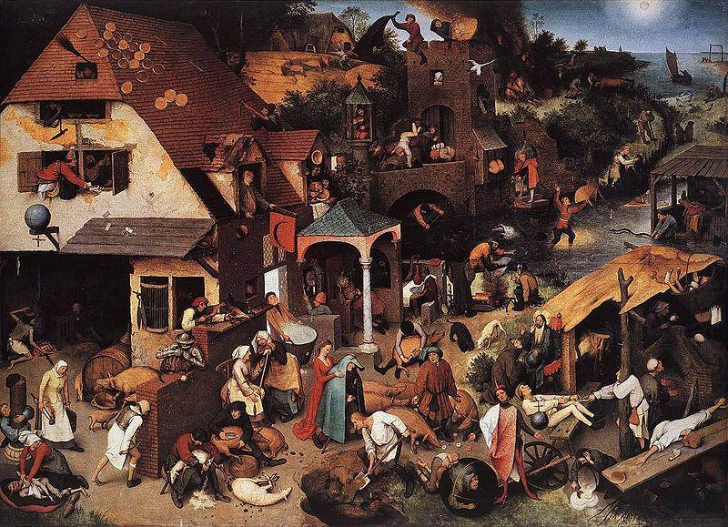 Pieter Bruegel the Elder Netherlandish Proverbs china oil painting image